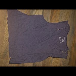 Free people navy blue tank top - woven size M